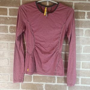 Lole Woman Long Sleeved T-Shirt Multicolor - Striped -Small - 4 Way Stretch -